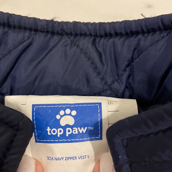 Dog Jacket Navy Quilted Jacket - Picture 3 of 5